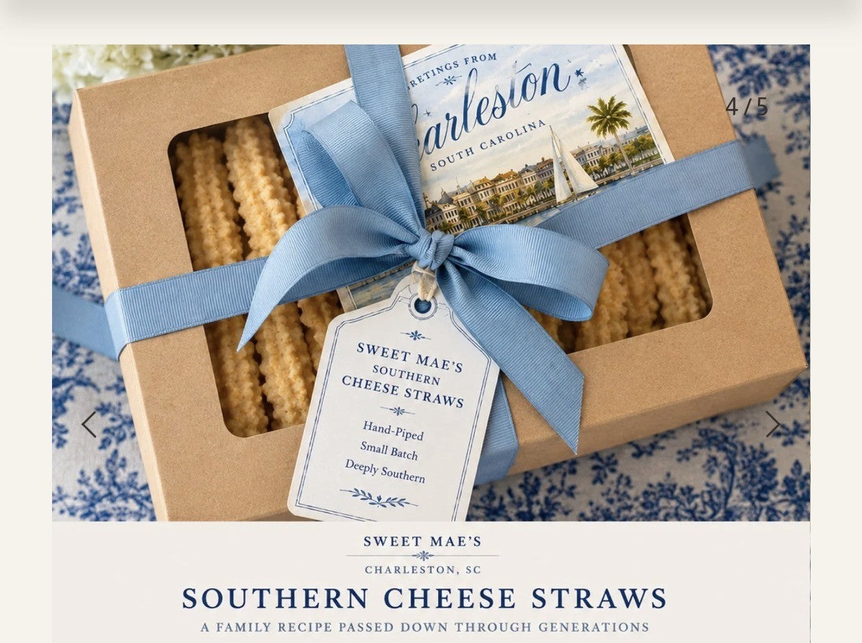 Sweet Mae's Charleston Cheese Straws-Classic Cheddar