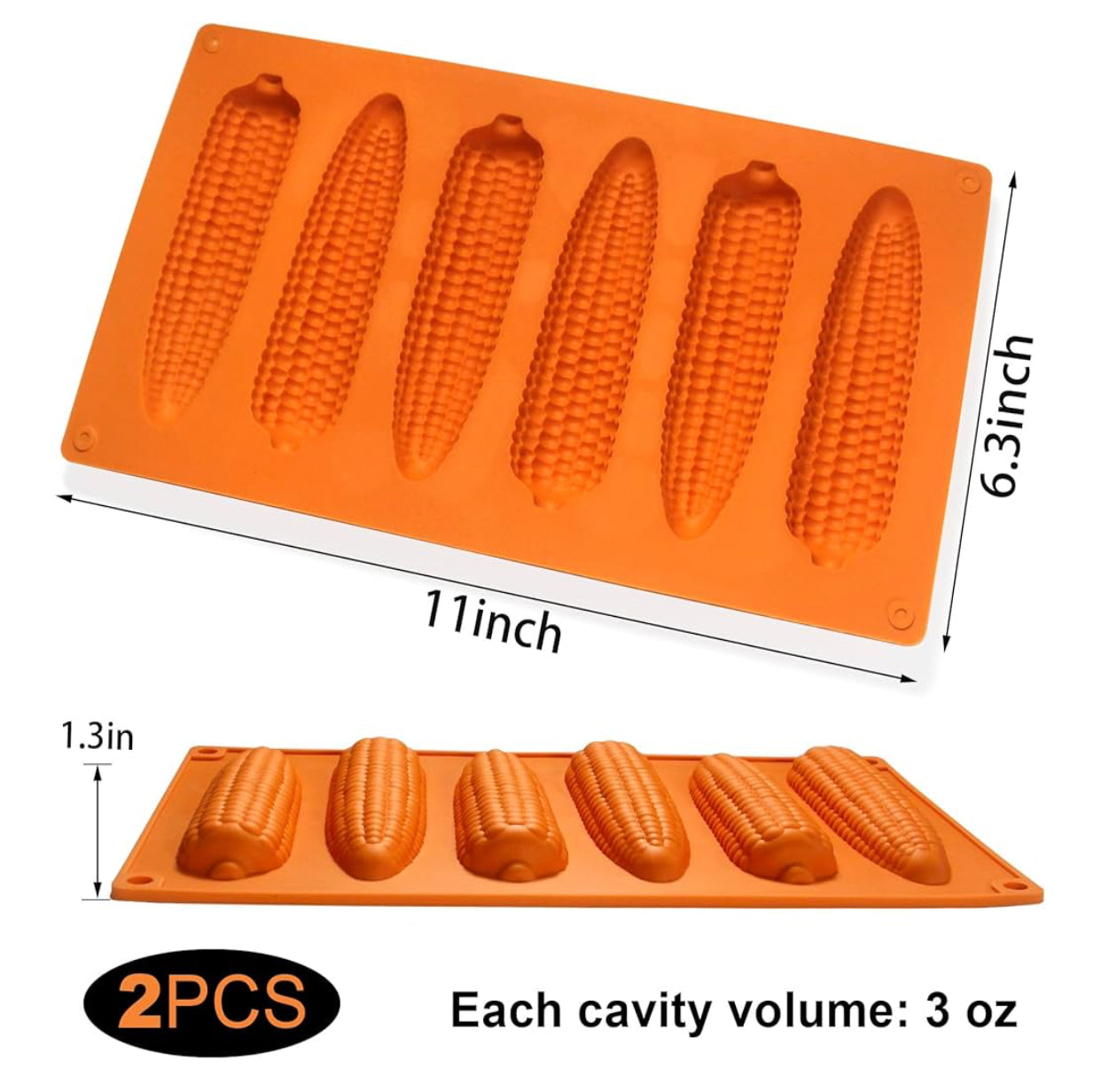 Cornbread Sticks silicone baking mat (set of 2)