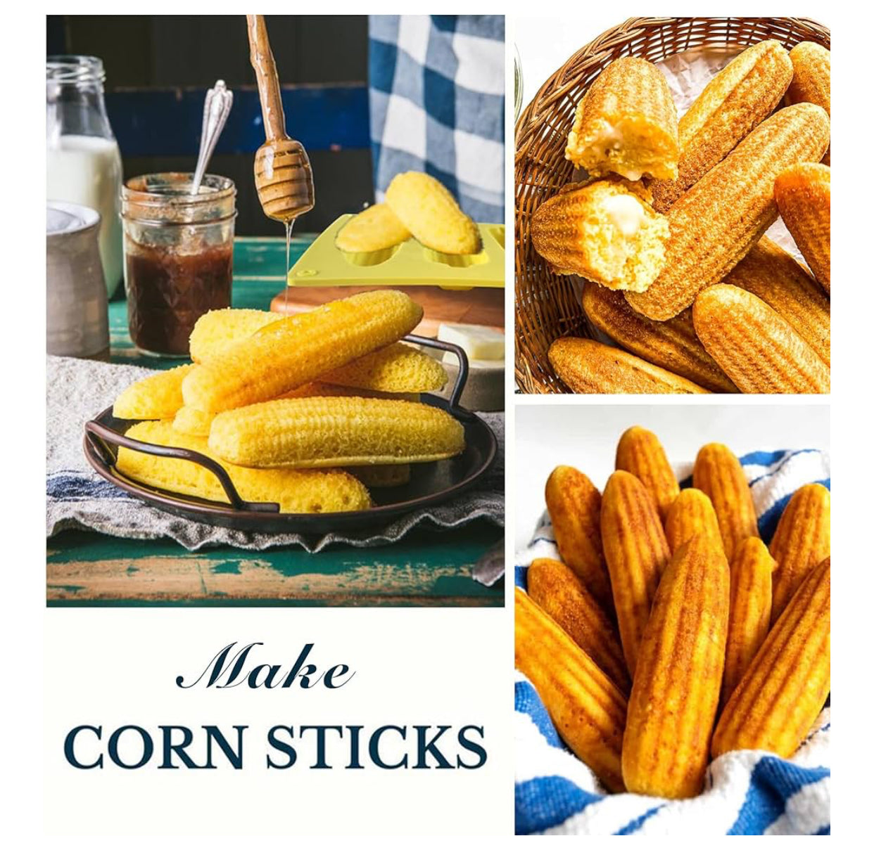 Cornbread Sticks silicone baking mat (set of 2)